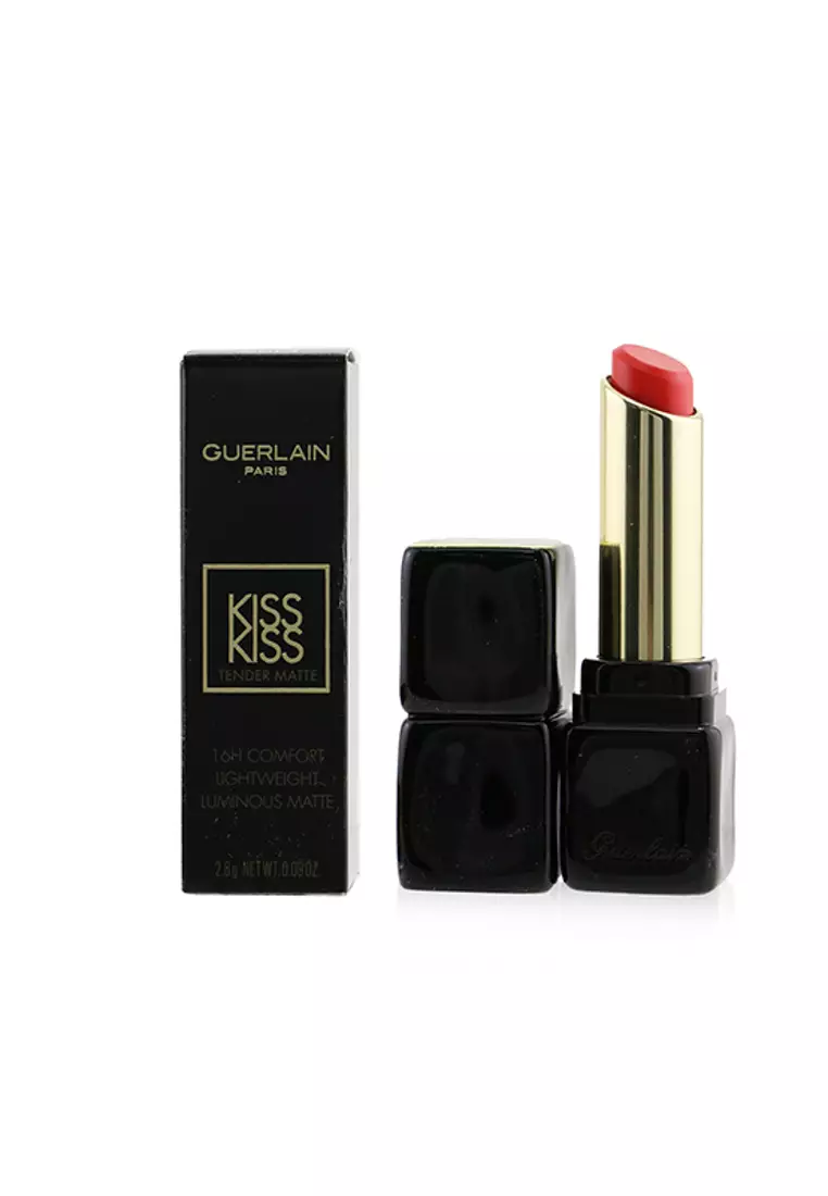 Discount on Guerlain  shoes - SKU: Guerlain - Kisskiss Tender Matte Lipstick - # 520 Sexy Coral 2.8g/0.09oz