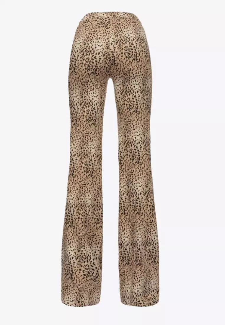 Spotty hot sale flared trousers