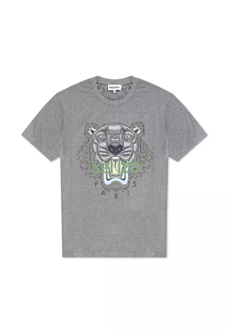 Kenzo Men s Tiger Head Round Neck Short Sleeve T shirt ICON 22SS