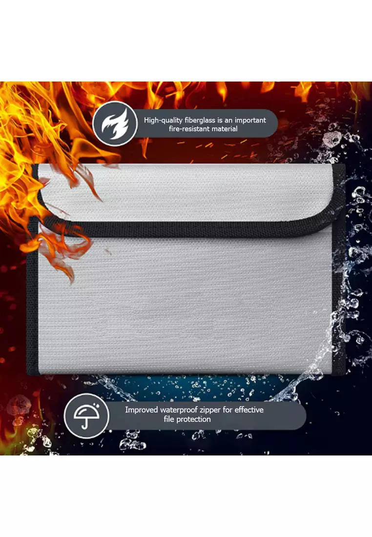 Fireproof Waterproof Envelope 20x13cm - Black