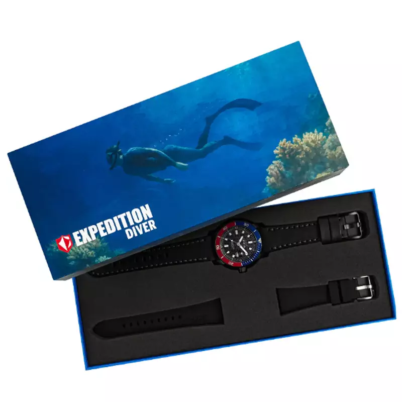 Expedition 6335 Silver Red Blue Pepsi Leather MDLSSBARE