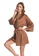 LYCKA brown LCB2162-Lady Sexy Robe and Inner Lingerie Sets-Brown 94B50USC2F6429GS_2