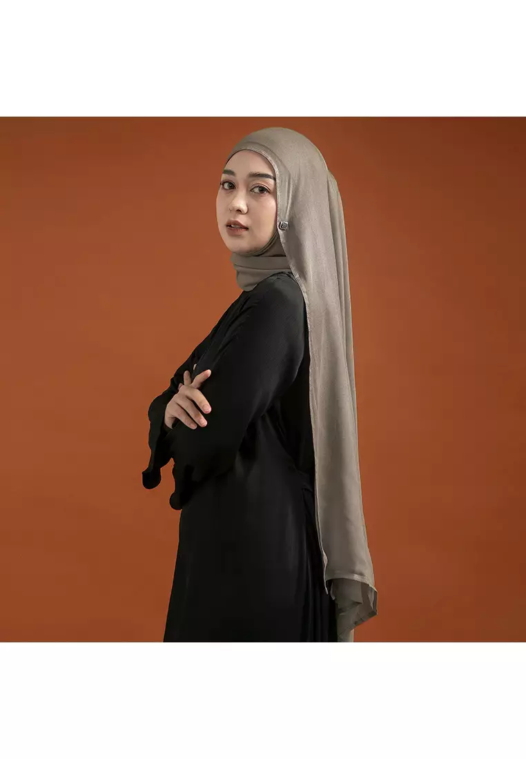 Nour Shawl New Material Grey Cream