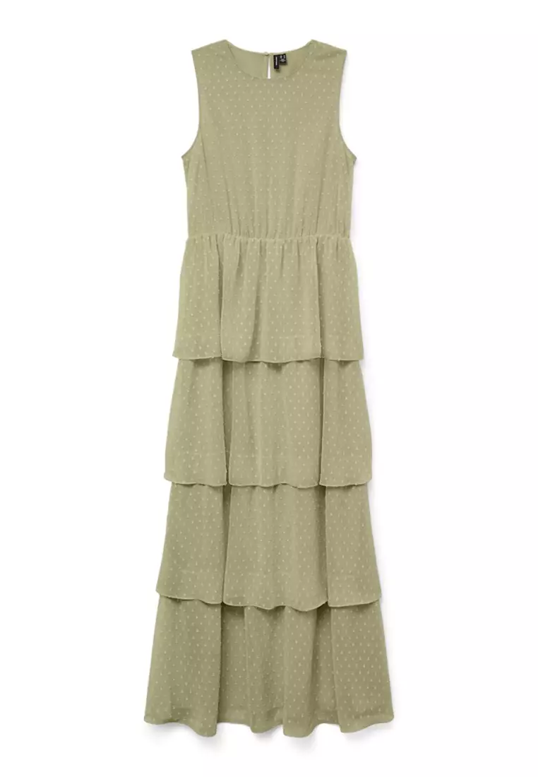 Sleeveless Layer Maxi Dress