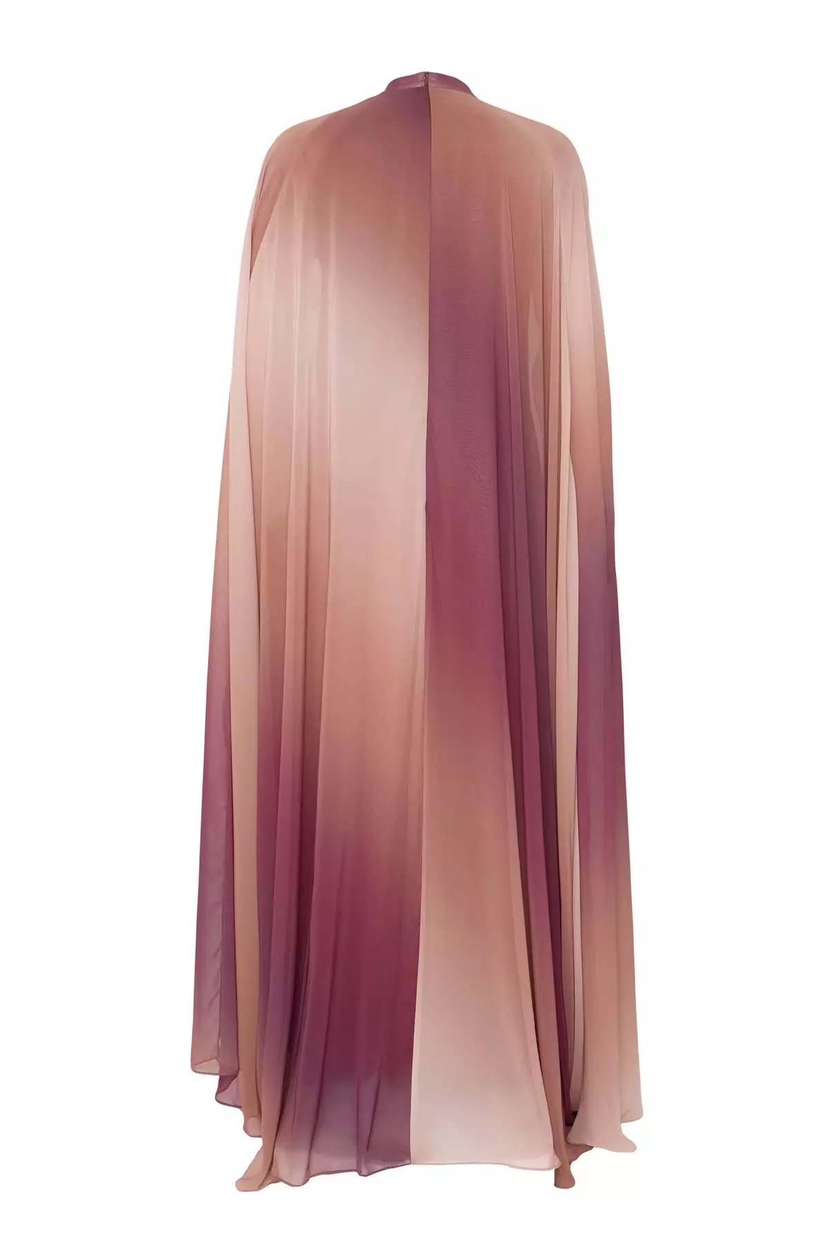 X Ai Brown Gradient Cape Evening Dress Tctaw25Db00019