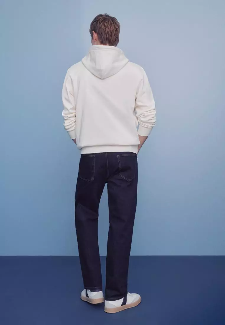 Straight-Leg Jeans with a Faded Wash