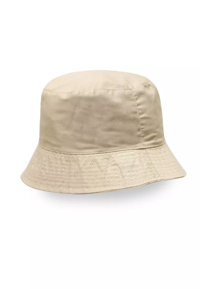 Zorke Bucket Hat Pria Casual Stylish Fashion Material Cotton ORIGINAL - Cream