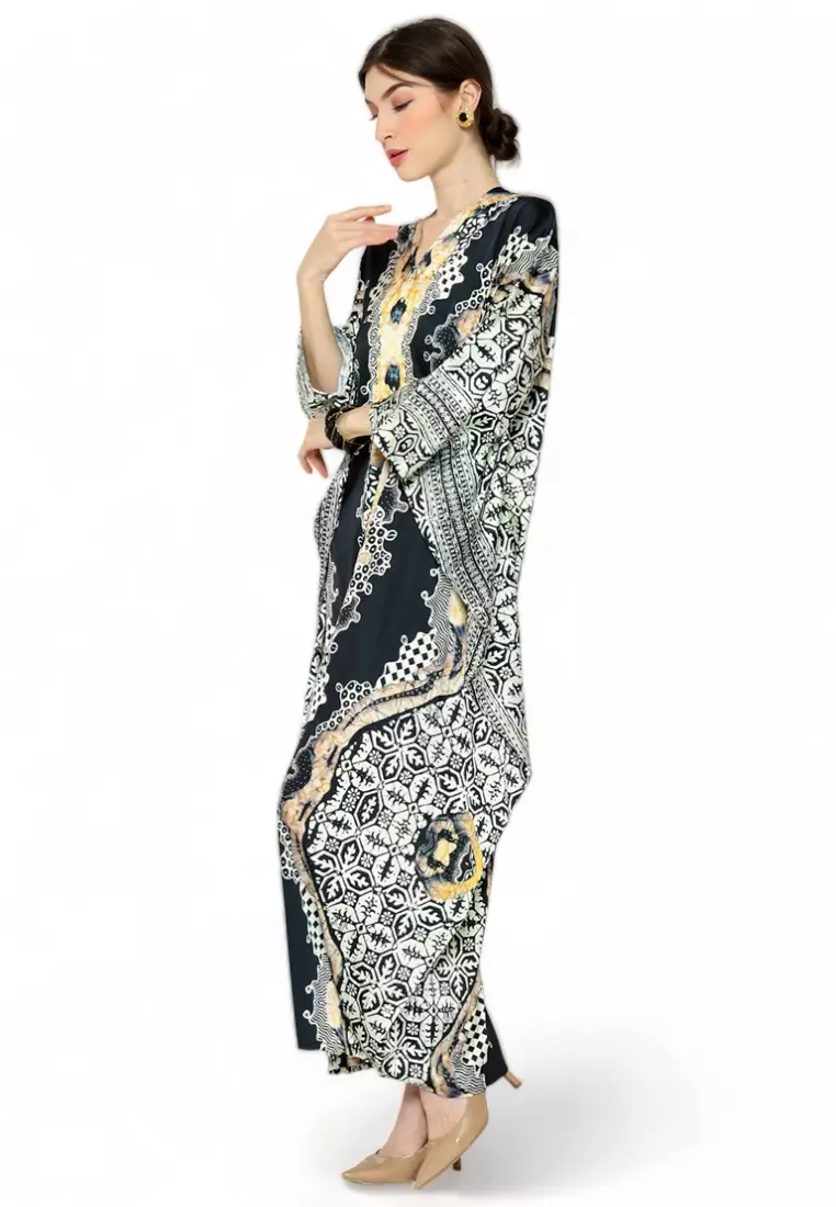 Kanzi Long Sleeve Batik Kaftan