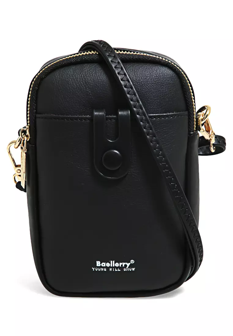 Sling Bag Tas Selempang Handphone Wanita Uniqe Design Large Compartment Material Leather ORIGINAL