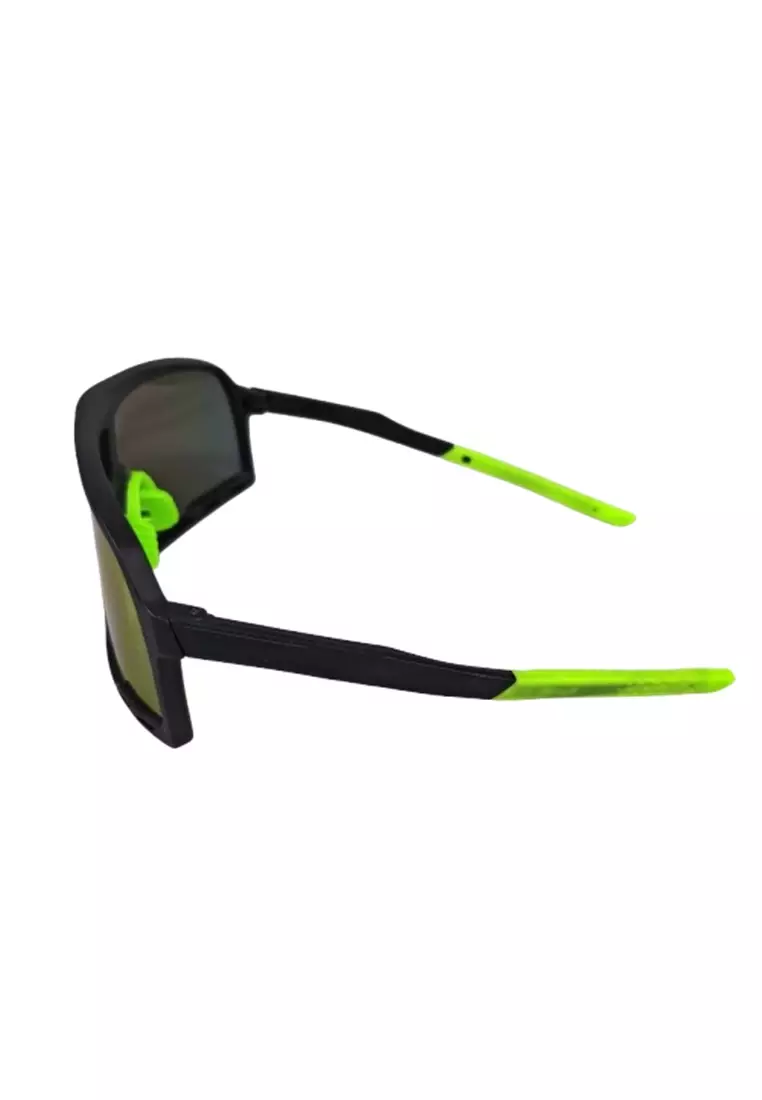 Kacamata Sepeda Lensa Mercury Protective Glasses Outdoor Sport - S-99 ORIGINAL - Black/Green