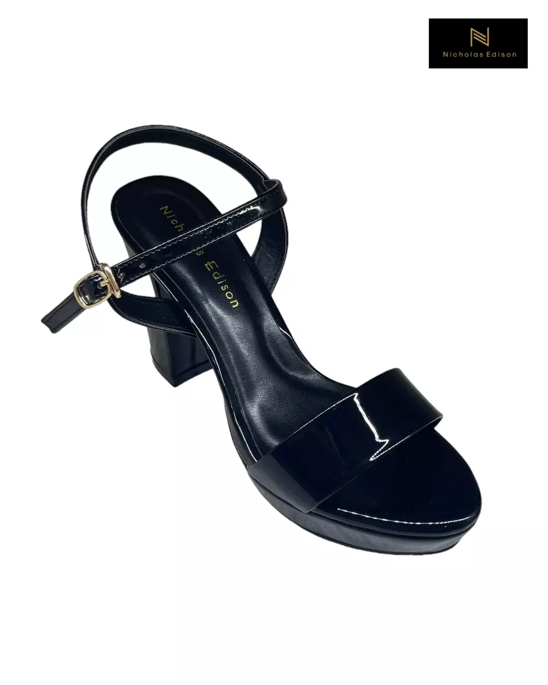 Nicholas Edison Heel Tania Black