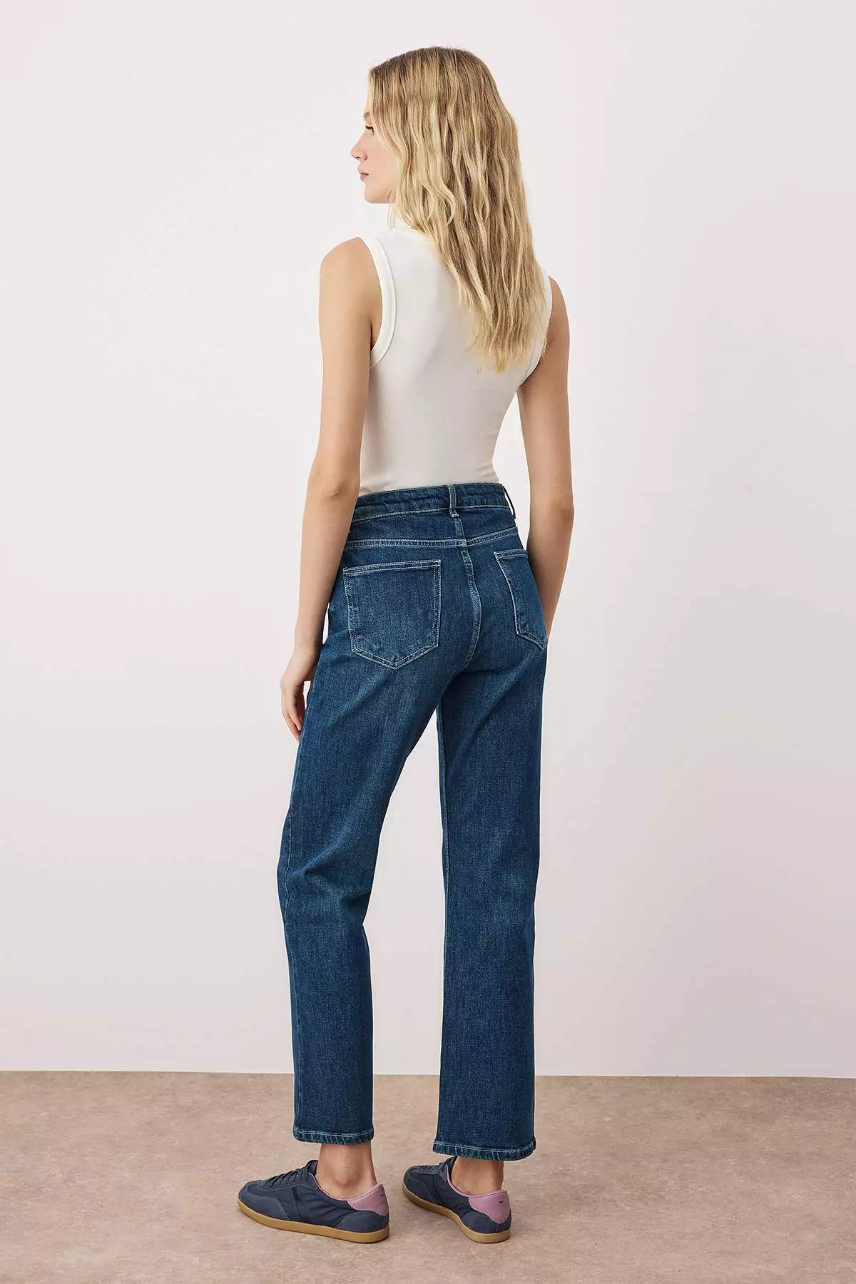 Dark Blue More Sustainable Straight Jeans