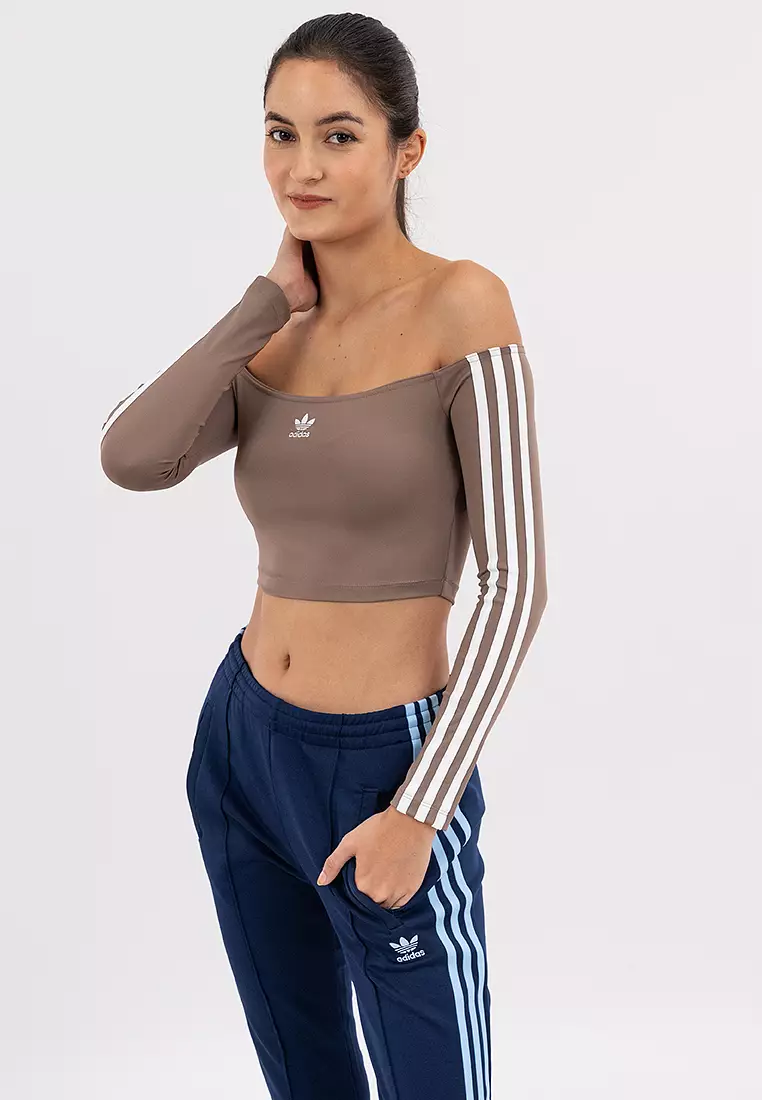 Buy ADIDAS Adicolor Off Shoulder Long Sleeve Long-Sleeve Top