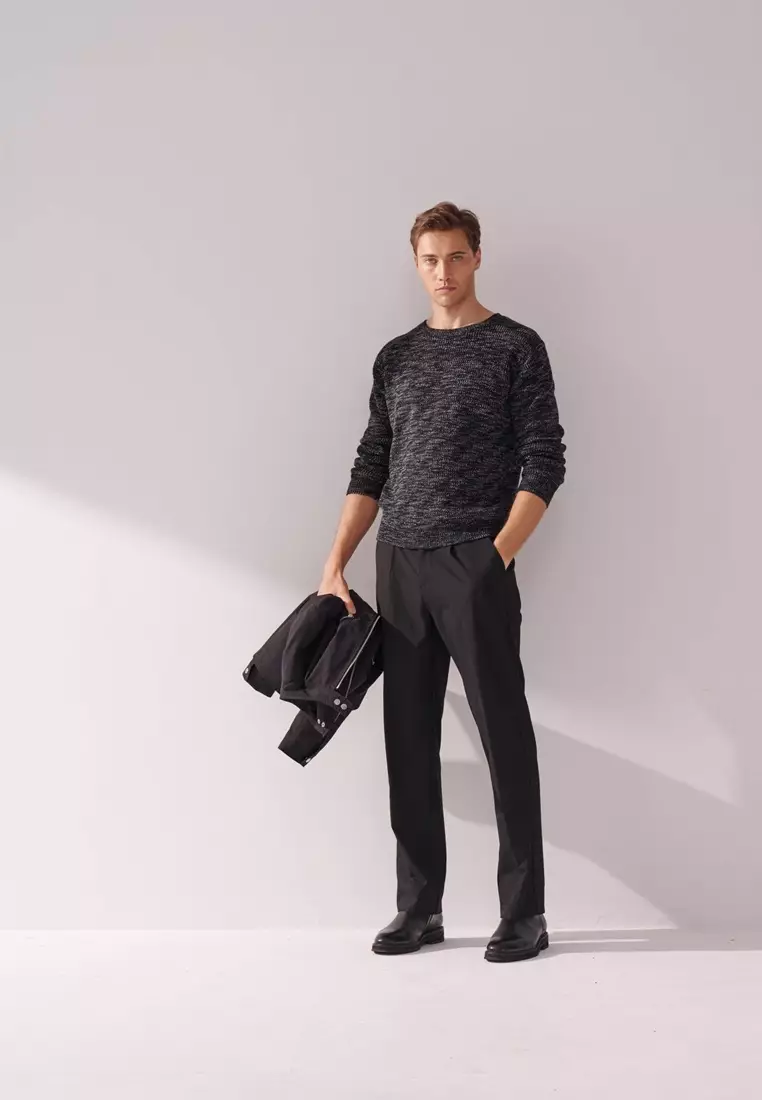 Black Ombre Yarn sweater