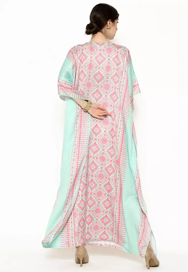 Kanzi Exclusive Short Sleeve Songket Kaftan