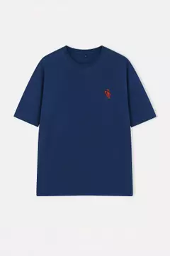 Navy Blue Patterned