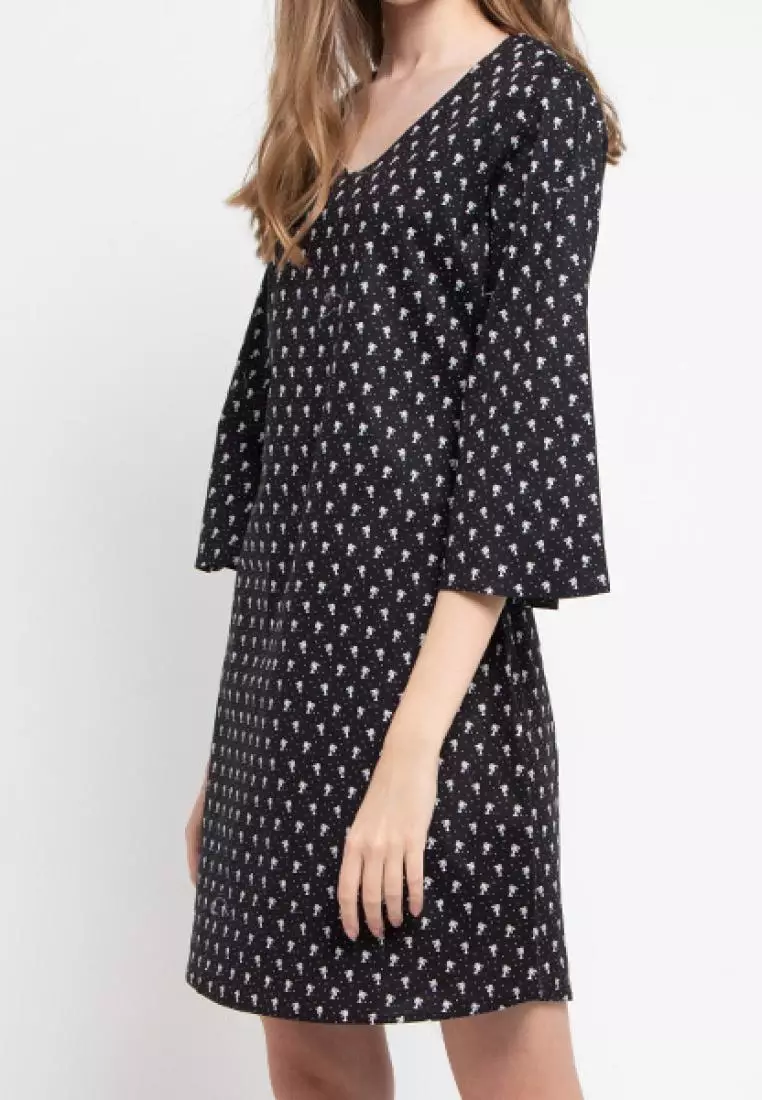 Sophistix Jasmine Dress in Black Print