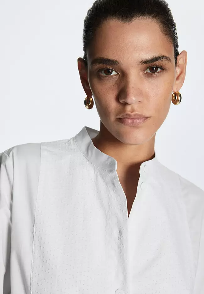 Buy COS Tuxedo-Bib Cotton-Poplin Shirt 2024 Online | ZALORA Philippines