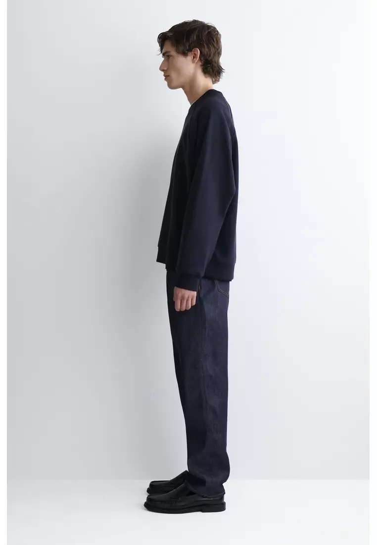 CORDUROY-JERSEY SWEATSHIRT