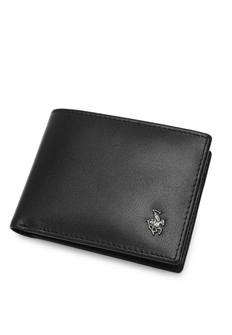 Buy Swiss Polo Men's Genuine Leather RFID Blocking Wallet - Black 2024 ...