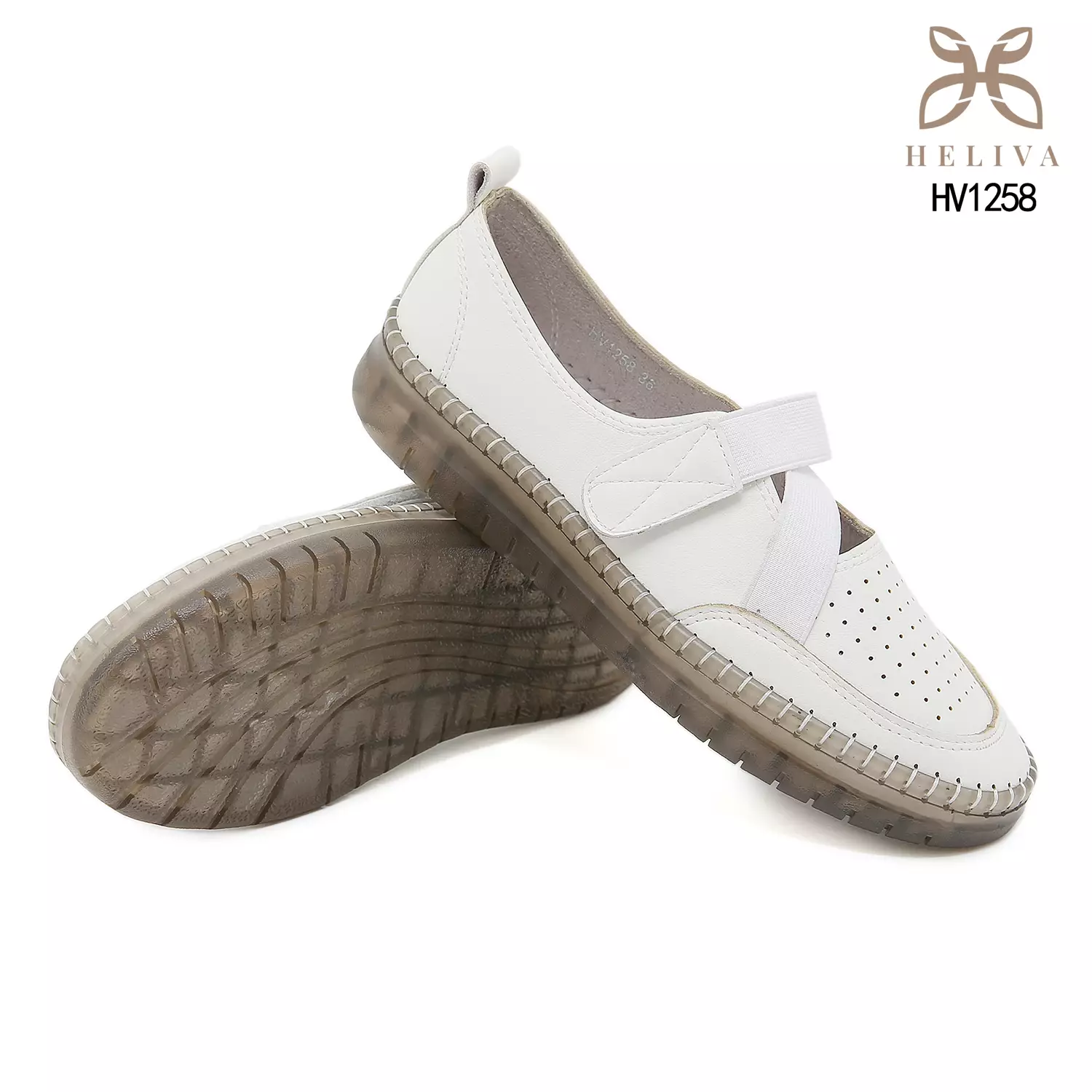 Heliva Avenna Slip-On Flats with Elastic Cross Straps HV1258