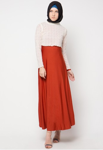 Arden Maxi Dress With Lace Cropped Top