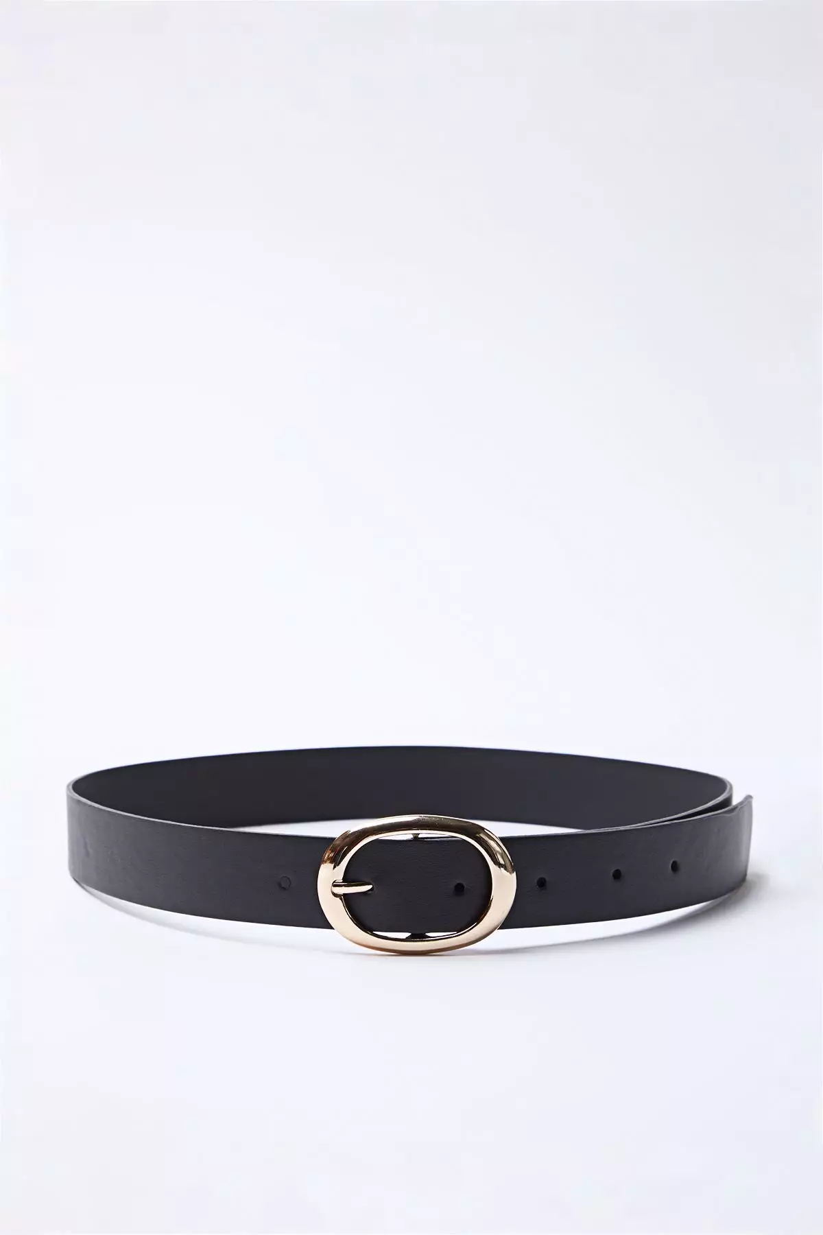 Black-Burgundy 2-Pack Leather Look Women's Belt TWOSS21KE0054