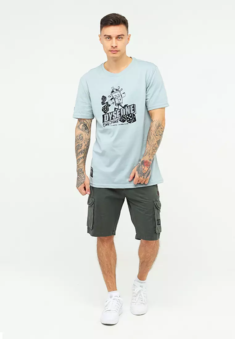 Round Neck Short Sleeves Slim Fit T-Shirt