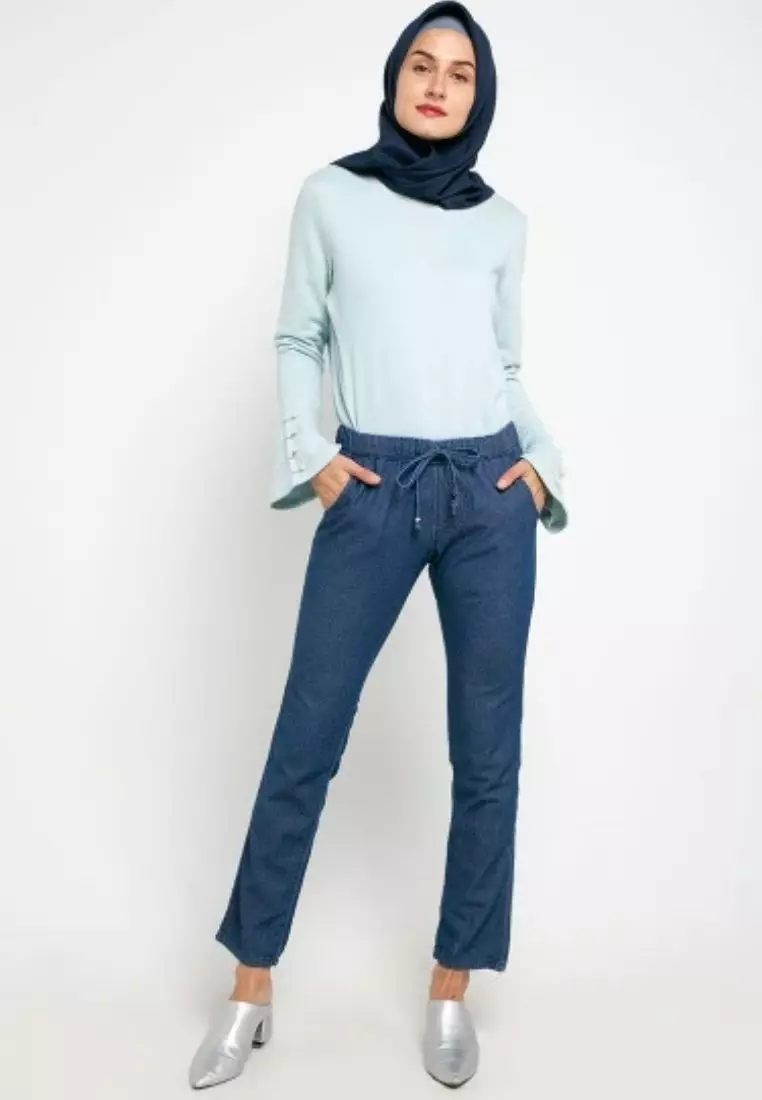Denim Daily Pants - Biru Tua