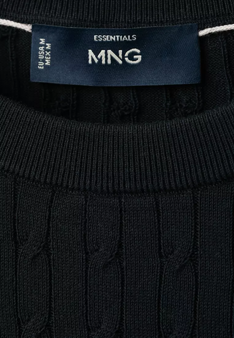 Cable Knit T-Shirt 100% Cotton