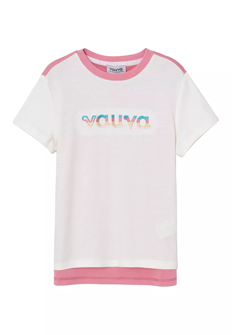 Buy Vauva Vauva Logo Embroidered T-shirt Online | ZALORA Malaysia
