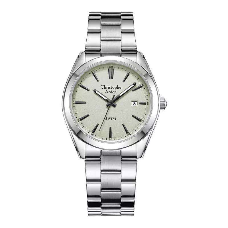 Jam Tangan Pria Christophe Arden CA 2001 MD BSSLG Men Analog Dial Steel Strap