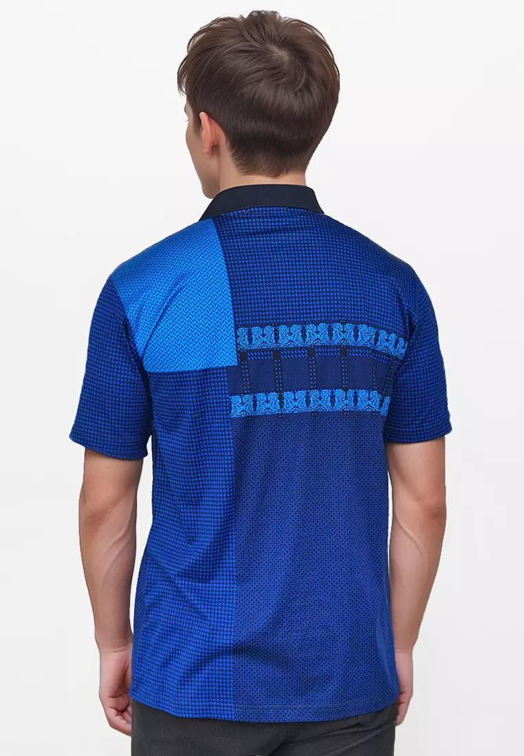 Crocodile DIAMOND 1855 Blue - Kaos Kerah Pria Men Polo Original Relax fit - Katun