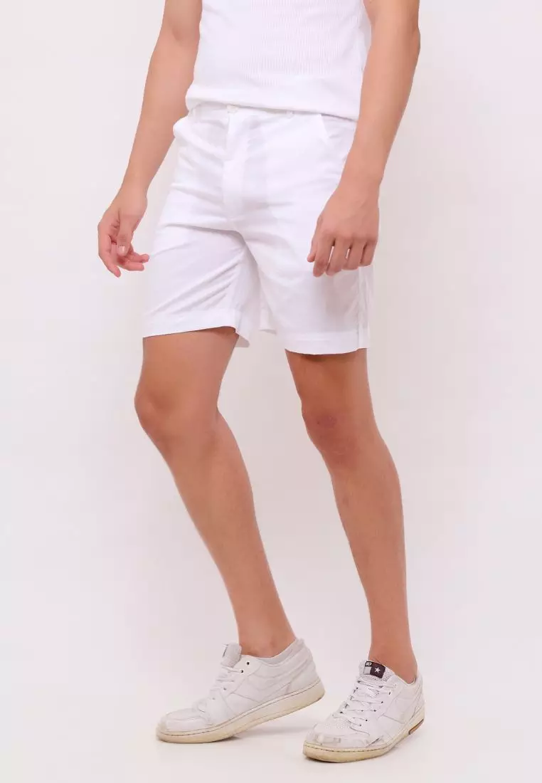 Palma Celana Pendek Pria Katun Organik Putih | Organic Cotton Short Pants Men White