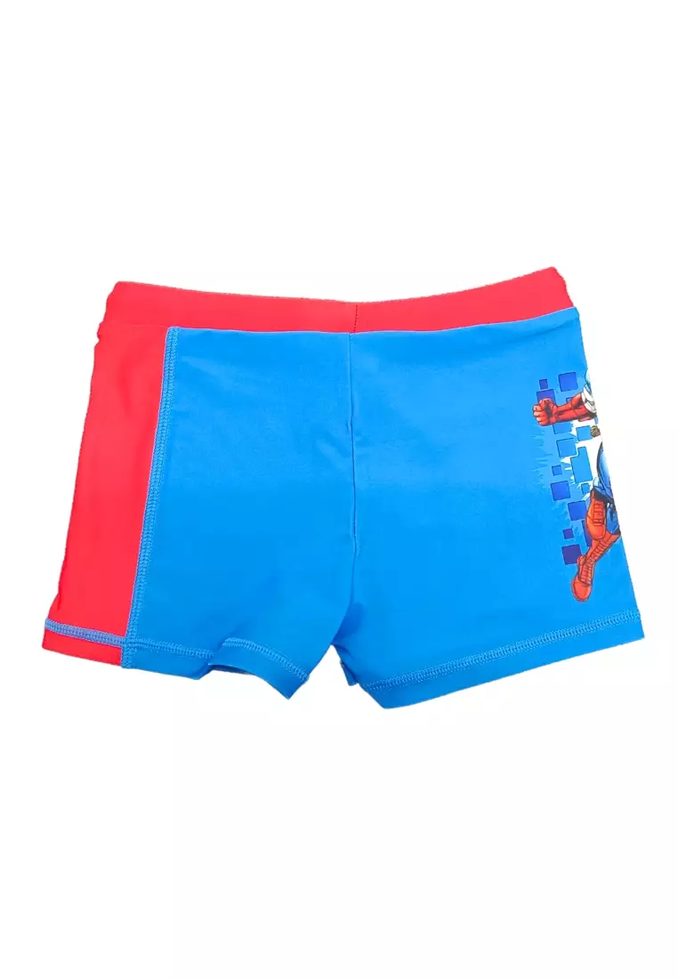 Captain America Swimming Trunks with Drawstring for Kids Boys Swimwear