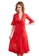 LYCKA red LCB2106-Lady Sexy Robe and Inner Lingerie Sets-Red E628DUSBAF3A8AGS_1