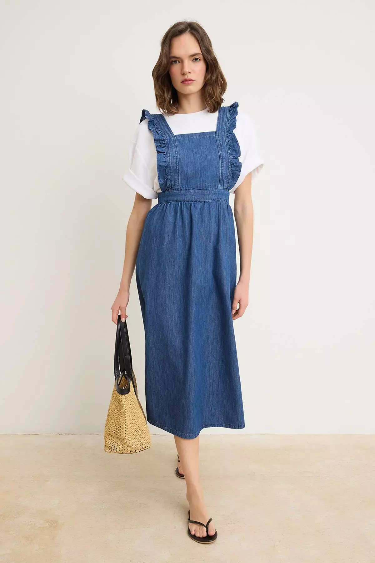 denim dress malaysia Denim Utility Short Sleeve Shirt Dress | blue