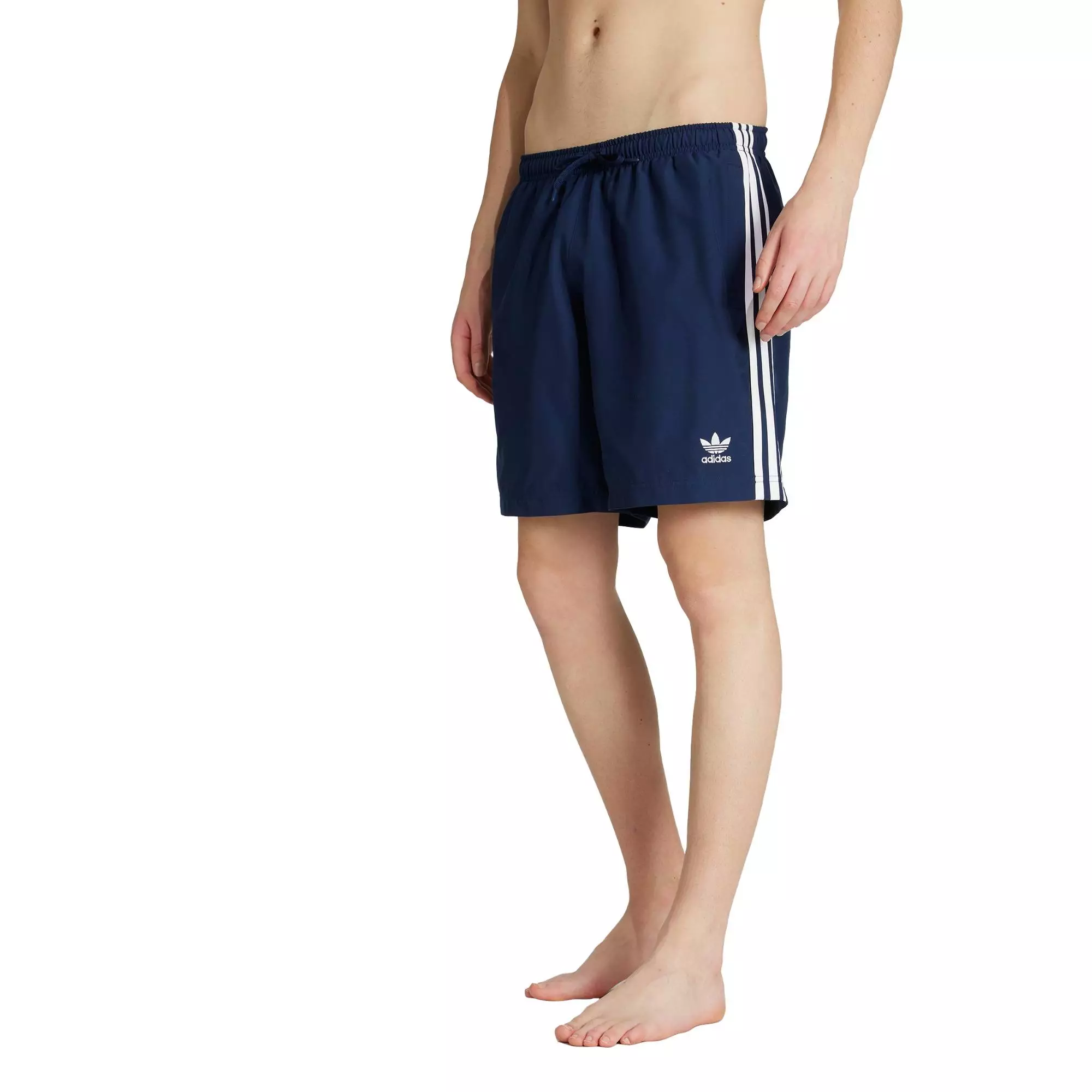 Swimming Adicolor 3-Stripes 8-Inch Swim Shorts Men Blue JX2688