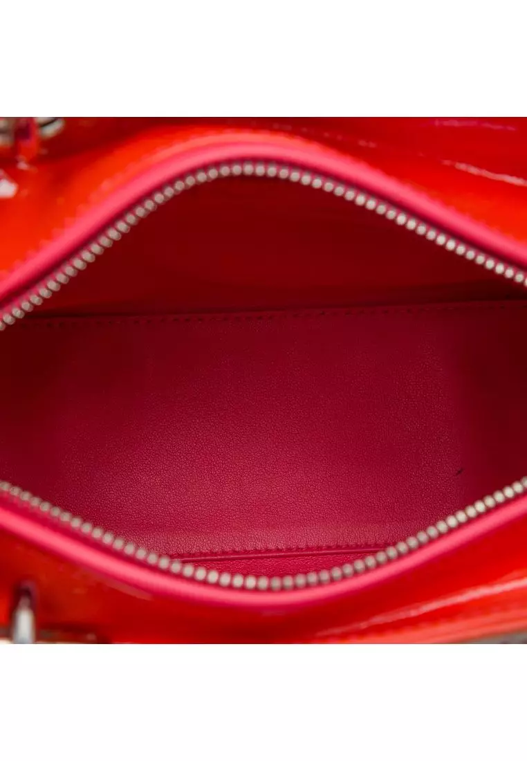 Pre-Loved Dior Medium Lambskin Cannage Stitched Lady Dior