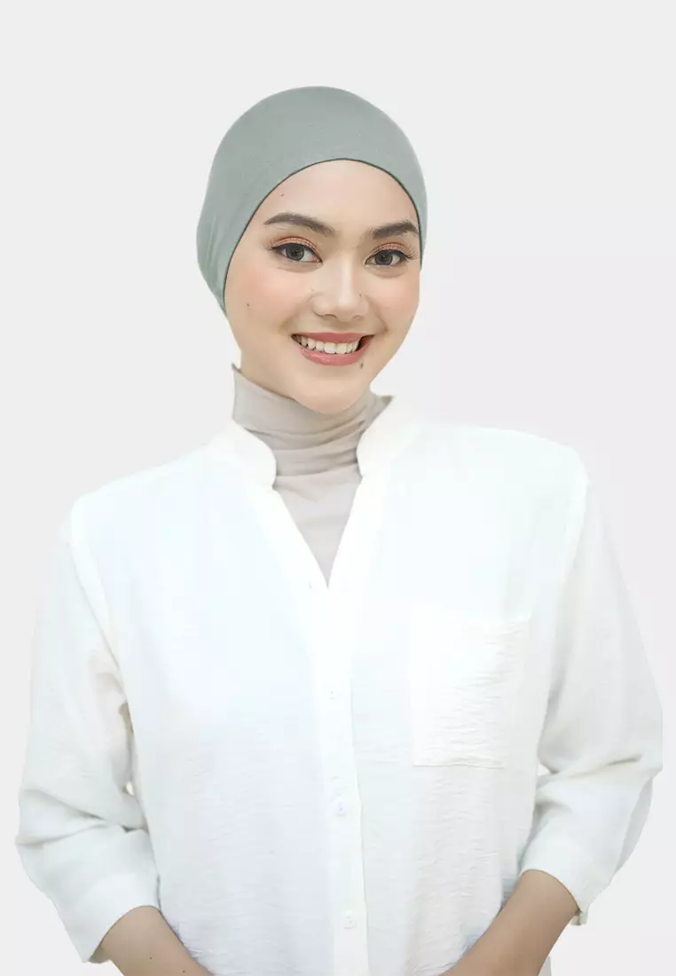 Ciput Tali Inner Hijab Rayon Basic Dalaman Hijab - Leaf Green