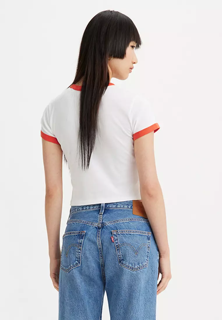 Levi's® 圖案包邊短版 T-Shirt| 女裝