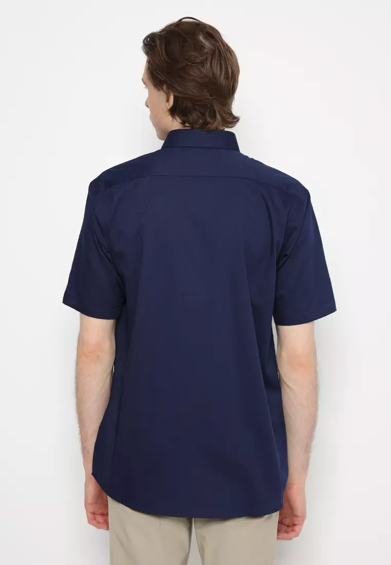 Jobb Geremy Kemeja Pria Lengan Pendek Regular Fit Navy