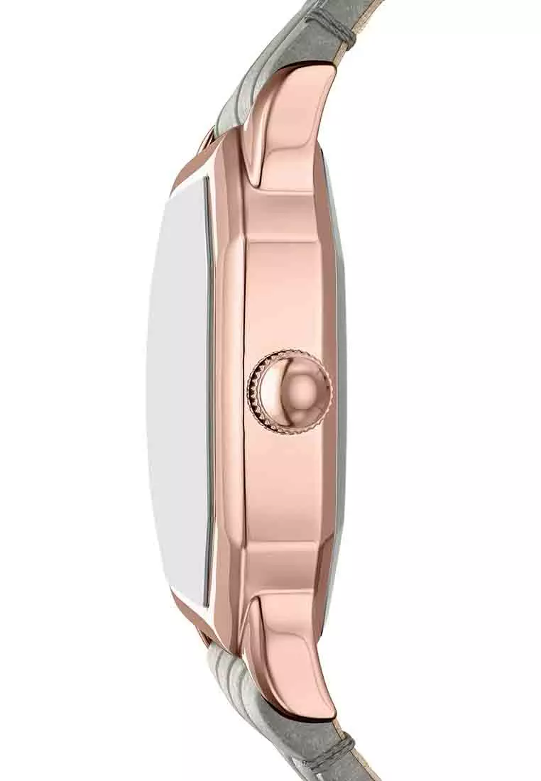 Harlow Gray Leather Watch Es5435