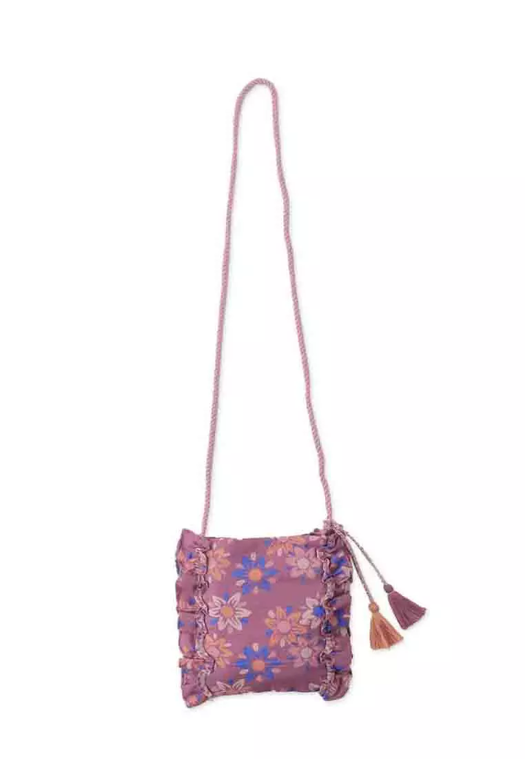 Blainey Printed Bag With Ruffles