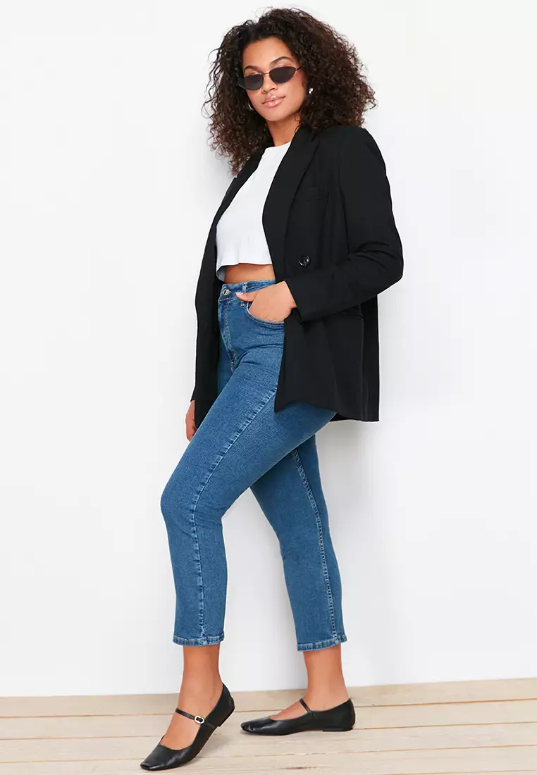 Stretchy High Waist Skinny Jeans