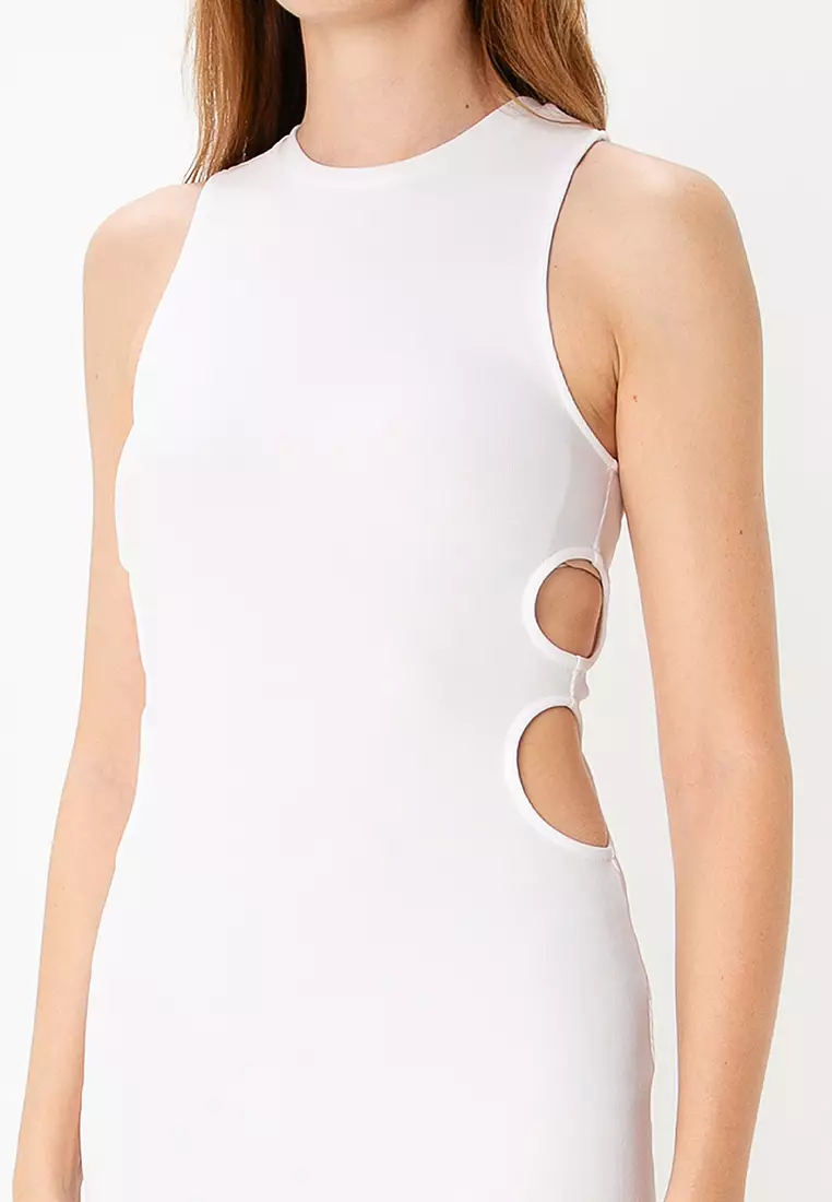 Short Dress with Cut Out Detail