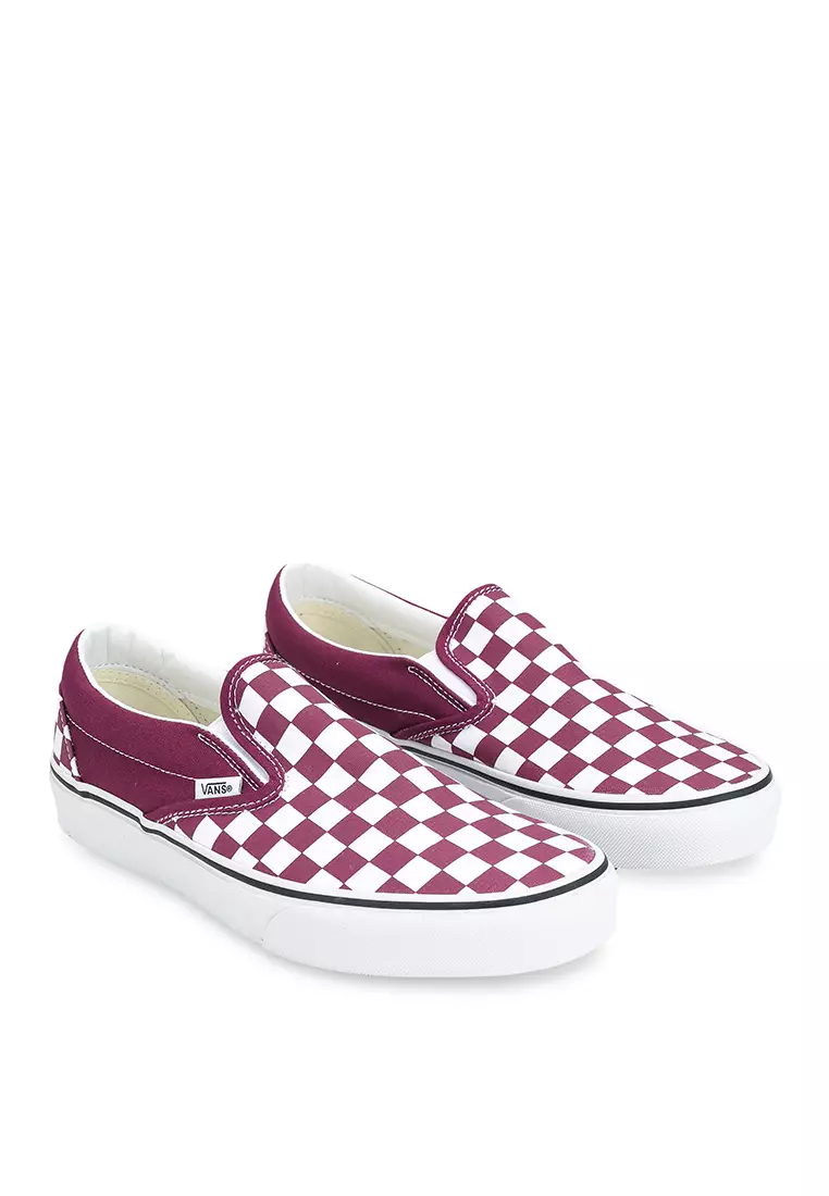 Dry rose checkered vans outlet