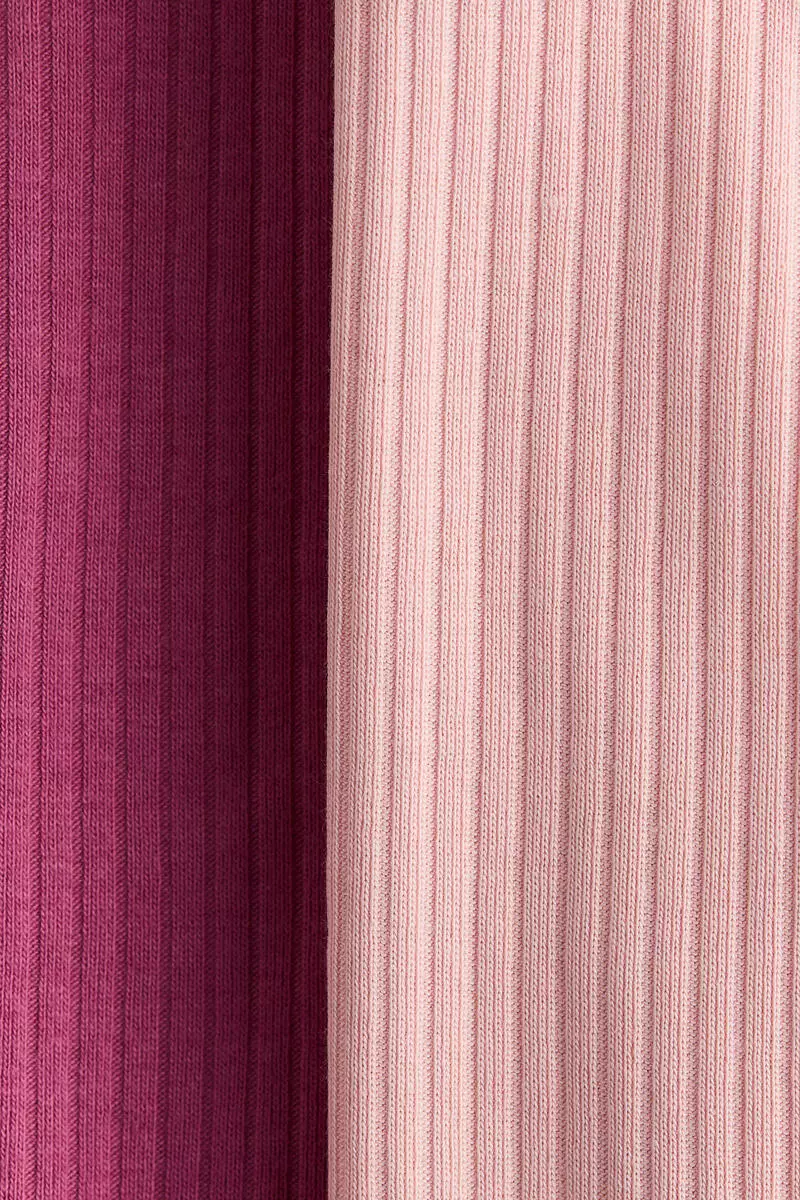 2-pack ribbed cotton leggings