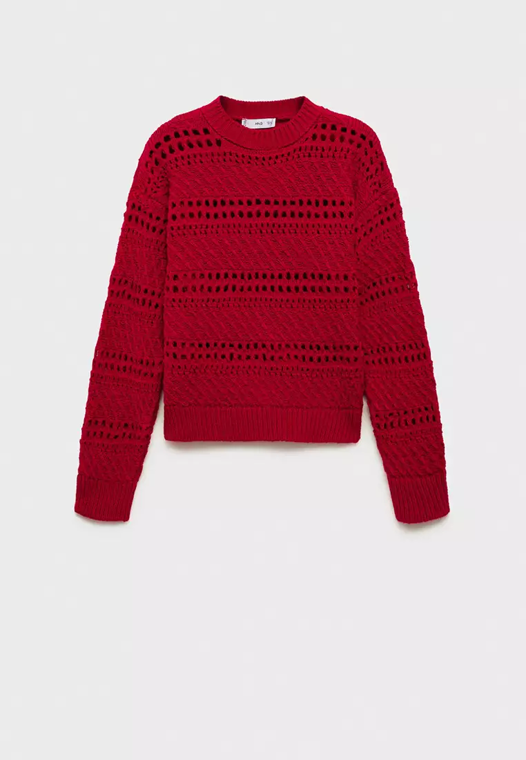 Openwork Knit Sweater