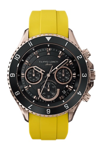 Filippo Loreti black and yellow Filippo Loreti - Ascari Capsule - Chronograph Ascari Capsule unisex quartz watch, 42mm diameter 62B84ACA3E61B1GS_1
